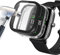 Acadeny 2-Stück Hülle Mit Gehärtetes Glas Displayschutz Kompatibles für Amazfit GTS 2 mini Smartwatch,9H Härte 360° Rundum Schutzhülle Ultradünne Schutz PC Case Cover,schwarz +Transparent