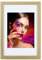 IDEAL TREND Holz Bilderrahmen Lifestyle Plexi Foto Rahmen Collage Wanddeko Poster HR-25: Farbe: Gold | Format: 50x70