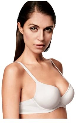 LORMAR 1 Pezzo Reggiseno Balconcino con Ferretto 1943 Plunge Scollatura Profonda Coppa C. Bianco 3C