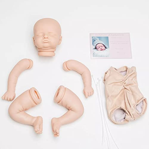 Enjoy with Love Neues 20-Zoll-Silikon-Reborn-Rosalie-Vinyl-Puppen-Kit mit COA-Puppen-Kit in frischer Farbe, kompletter Satz mit beliebtem Körper und Zertifikat