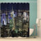 LUORU 3D New York Duschvorhang Anti-Schimmel Wasserdicht Duschvorhänge 180x200 cm Modern Stadtbild Shower Curtain 100% Polyester Stoff Anti-Bakteriell Badvorhang mit 12 Hooks für Badezimmer Badewanne