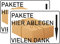 INDIGOS UG - Schilder - 300x200 mm - Schild 2 Stück - Pakete hier ablegen - Aluverbundplatte - für Garage, Hotel, Parkplatz, Schule, Carport, Firma