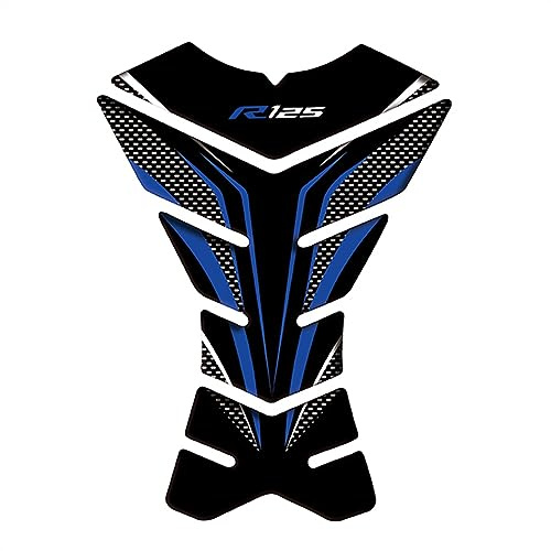 Adesivo Serbatoio per Yamaha YZF-R125 R 125 R125 Moto Decal Tank Pad Protector Adesivi (Color : Blue)