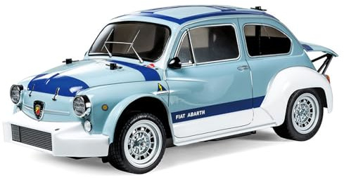 TAMIYA 47492 1:10 RC FIAT Abarth 1000TCR MB-01 Lackiert - ferngesteuertes Auto, RC Fahrzeug, Modellbau, Bausatz zum Zusammenbauen, Hobby, Basteln, RC Modellbau