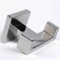 Pebble Grey™ Manhattan Double Towel Hook for Bathroom Towels, Robes, and Dressing Gowns, Wall Mounted with Screws, Industrial Style, Contemporary Design, Anti-Rust, Concealed Fixings (Chrome)