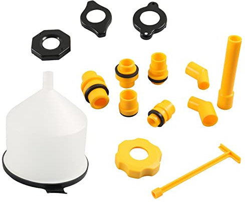 NPXUAMTJ Juego de embudo de refrigerante para radiador, embudo para eructos, embudo anticongelante para coche, 15 piezas/juego