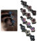 BDEPSTR 4 Stück Kristall-Stein Geflochtene Haarspangen, für Damen,Mädchen, Elegante Haarstyling Clips Glänzende Strass-Haarspange, Haarspangen in Form eines vierblättrigen Kleeblatts