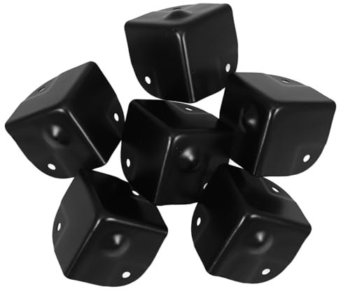 jojofuny 6stücke Eckenschützer Aus Metall Für Möbelecken Schranktüren Und Wände Kantenschutz Zum Schutz Wand Für Große Tische Und Lautsprecher