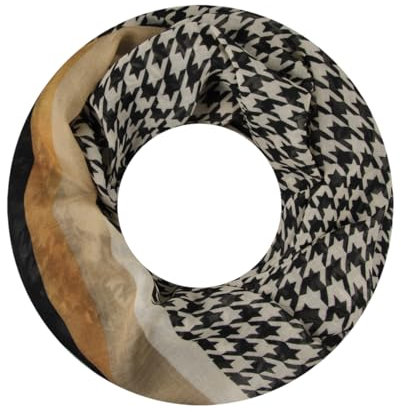 Majea Damen Loop Schal Schlauchschal Halstuch (880021) (schwarz 41)