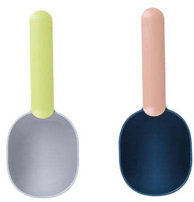 COLLBATH Praktische Tierfutterschaufel Für Hunde Und Katzen 5 Stück Tierbedarf Futterschaufel Für Haustiere Hunde Und Katzen Grau/grün