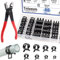 Tnisesm 81Pcs Spring Band Hose Clamps Assortment Kits with Hose Clamp Pliers Silicone Vacuum Hose Pipe Clamp 7mm 9mm 10mm 11mm 14mm 15mm 16mm 18mm Low Pressure Air Clip Clamp