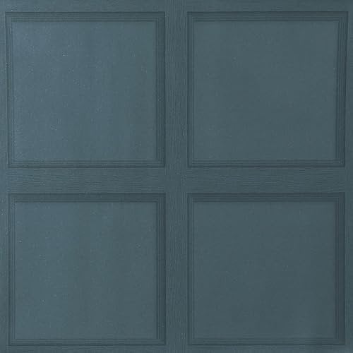 Swehooirt Panel Navy Wallpaper for Bedroom Linen Textured Navy Blue Panelling Wallpaper for Bedroom Teenager Adults Girls Boys Modern Wall Paper Roll Living Room Hallway and Stairs