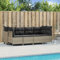 Xichuzi Set de sofás jardín y Cojines 5 pzas ratán sintético Gris Claro, Conjunto Jardin Exterior, Muebles Jardin Exterior, Mueble Terraza, Set De Jardin Exterior, Juegos De Terraza - 3261526
