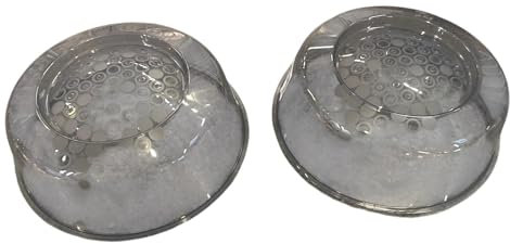 2 X Microwave Lid, 26 cm, Grey, PRICKIG, Polypropylene Plastic, Round, 2 Piece, Microwaveable, Dishwasher Safe