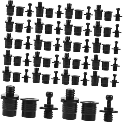 SHINEOFI 40 Clips de Boucle Plastique pour Grille de Haut-Parleur Noir, Installation Facile, Protection Anti-poussière pour Usage Personnel et Systèmes de Théâtre
