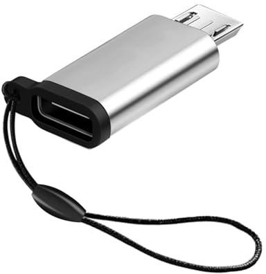 Mllepjdh Mobiltelefon Adapter Mit Umhängeband Tragbar USB C Auf Mikro Anschluss Unterstützt Datensynchronisierung Und Aufladen Mit C Buchse Auf Stecker Anschluss Mit Umhängeband Und