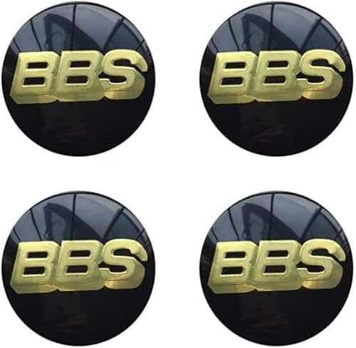 FEIHUAJIANIAN 4 Stück Radkappenaufkleber Rad-Aufkleber Logo für BBS 70MM, Zentralabdeckung Aufkleber Radaufkleber Autoteile