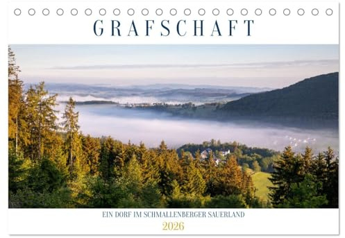 Grafschaft, ein Dorf im Schmallenberger Sauerland (Tischkalender 2026 DIN A5 quer), CALVENDO Monatskalender: Das Bundesgolddorf Grafschaft liegt im Schmallenberger Sauerland (CALVENDO Orte)