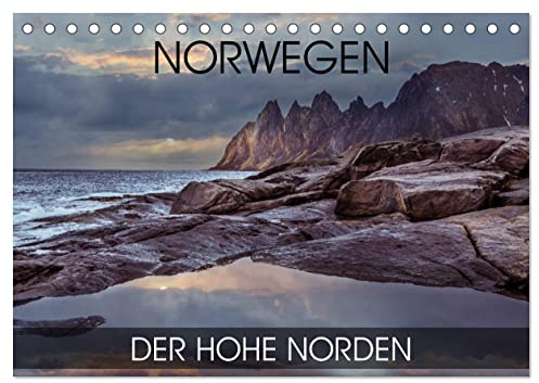 Norwegen - der hohe Norden (Tischkalender 2026 DIN A5 quer), CALVENDO Monatskalender: Fotoreise durch den norwegischen hohen Norden (CALVENDO Orte)