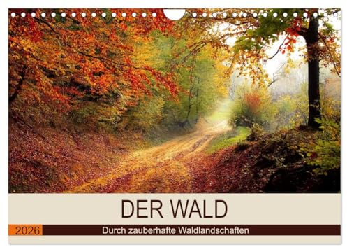 Der Wald. Durch zauberhafte Waldlandschaften (Wandkalender 2026 DIN A4 quer), CALVENDO Monatskalender: Der Wald als duftender Erholungsraum. (CALVENDO Natur)