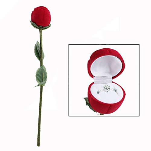 OFKPO Scatola Rosa per Anello per Gioielli di San Valentino