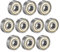 sourcing map 627ZZ Kugellager, 7 mm x 22 mm x 7 mm, doppelt geschirmt, 627-2Z 80027 Rillenkugellager, Karbonstahl (10 Stück)