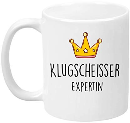 ''Klugscheisser Expertin'' - Kaffeetasse - Geschenk - Tasse - Trend Artikel -
