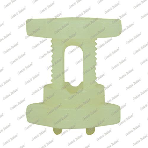 Corderie Italiane 002001843, Morsetti serracavo block - fix, ø fune 2 mm - 6 mm, 100 pz, bianco