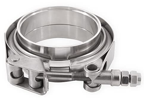 Mishimoto Abrazadera de acero inoxidable con banda en V, 63,5 mm