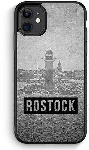MUNIQASE SW Rostock - Silikon Hülle für iPhone 11 - Motiv Design - Cover Handyhülle Schutzhülle Case Schale