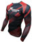 Fortitude Fightwear Long Sleeve MMA Rash Guard | No Gi BJJ Rashguard for Brazilian Jiu Jitsu & Mixed Martial Arts | Compression Shirt Base Layer (Red, Extra Large)