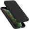 cadorabo silicone case compatible with Apple iPhone XS MAX, mobile phone cover for iPhone XS MAX- impact-resistant, thin, Silky-Soft Touch Full-Body Protective Phone Case - LIQUID BLACK