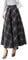 Damen Lange Rock Elegant Wollrock Winterrock Warm Plaid Casual Party Maxirock Hohe Taille A-Linie röcke Retro Elastische Taille Faltenrock Dunkelblau 182-S