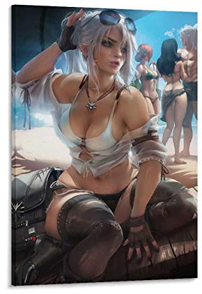 ZXCMNB Sakimichan Ciri Poster dekorative Malerei Leinwand Wandkunst Wohnzimmer Poster Schlafzimmer Malerei 12x18inch(30x45cm)