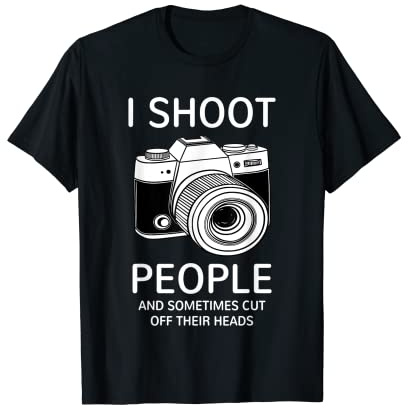 Photographer gift Camera Women Men - I shoot people - Fun T-Shirt