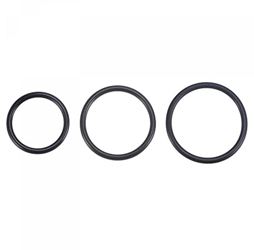 sourcing map 15in1 Nitrilgummi O-Ringe 50mm 60mm 65mm AD 5mm Dicke Schwarz | 40mm 50mm 55mm OD, Dichtung