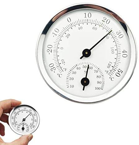 Thermometer Hygrometer Innen Analog,Thermometer für Innenraum Messinstrumente Zimmerthermometer und Luftfeuchtigkeitsmessgerät, Temperatur,Luftfeuchtigkeit Innen klima Monitor