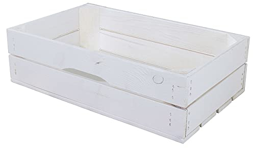 Kistenkolli Altes Land Schublade Weiss für Sitzkiste oberes Fach 47,5x29x13,5cm