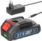 Vislone Batterie au Lithium Rechargeable 21 V et Adaptateur de Batterie Batterie de Rechange pour Outil électrique avec Voyant de Niveau de Batterie