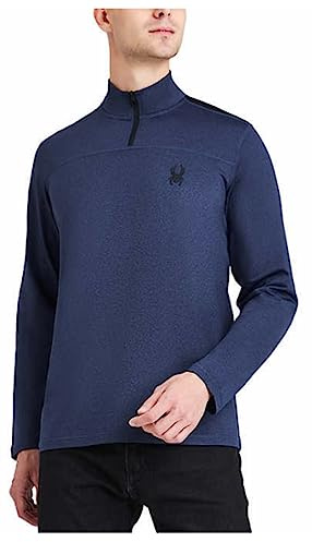 Spyder Herren Active Shirt - Viertelreißverschluss Langarm Performance Pullover