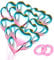 20 Pièces Ballon Coeur Helium, Baudruche en Forme de Coeur, Ballon Helium Coeur, Ballons de Fleuret en Forme de Coeur, pour Anniversaire, Saint Valentin, Mariage, Fiançailles