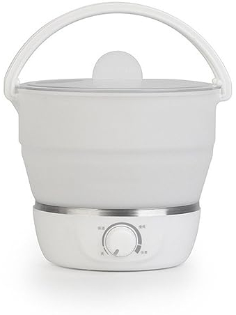Hervidor Eléctrico Plegable para Viajes Hervidor De Té Plegable De Silicona Portátil Olla Caliente Eléctrica Plegable Hervidor De Agua De Ebullición Protección para Hervir & Voltaje Dual 110-220V (Co