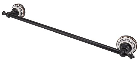 Badetuchhalter, Handtuchhalter, Elegant, Stabil, aus Kupfer für Badezimmer (Schwarz Antik)