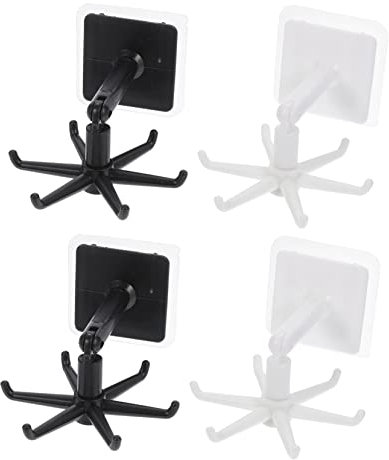 JOINPAYA Wall-Mounted Rotating Kitchen Utensil Holder with Multi-Claw Design Space-Saving Kitchen Hook Organizer for Spatulas Spoons and Cooking Tools and Easy Installation