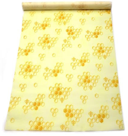 Rotolo riutilizzabile in cera d'api, 33 x 100 cm, carta da forno biologica tagliabile, senza plastica, ecologica e sostenibile, per pane, panini, frutta e snack (C)