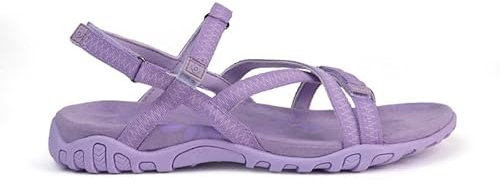 Izas - Sandalias Deportivas para Mujer - LAVANDA - Tiras Ajustables - Ligeras y Cómodas para Trekking y Senderismo - Suela TPR