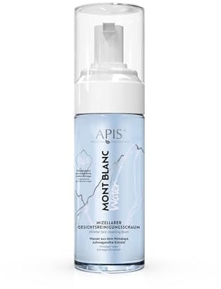 Apis HIMALAYAN WATER Micellarer Gesichtsschaum - 150 ml - Mit Himalaya-Wasser und Ashwagandha - Reinigung, Abschminken, Feuchtigkeitsspendend, Entspannend - für empfindliche und gestresste Haut
