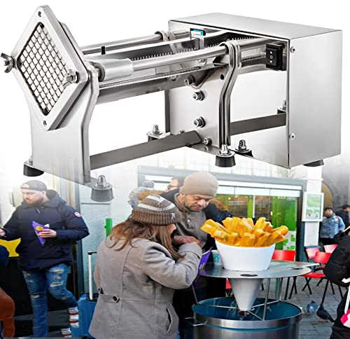 Coupe-Frites Manuel, Machine de découpe de Pommes de Terre, trancheuse Commerciale, légumes, Fruits, Hachoir Robuste avec 3 Tailles de Lames remplaçables