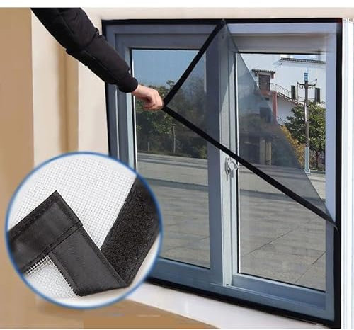 115 x 155 cm, zanzariere per finestre da tetto per tenere lontani gli insetti, zanzariera facile accesso per aprire e chiudere la finestra