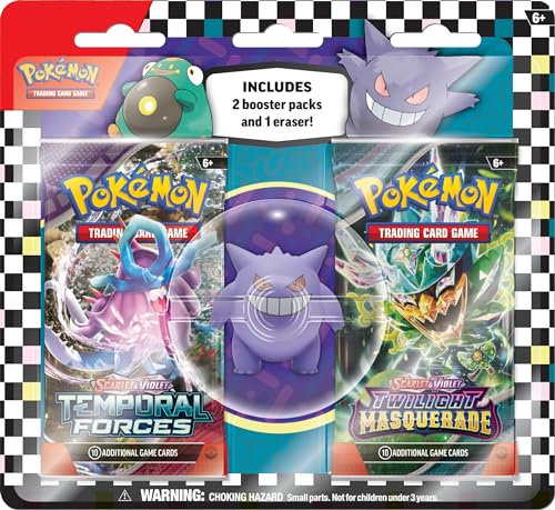The Pokémon Company Pokémon TCG Radiergummi, Blister, mehrfarbig